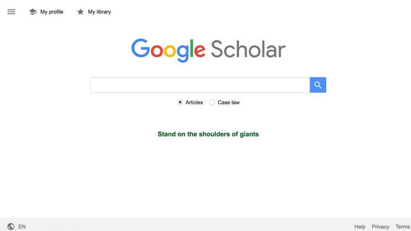 وبسایت دو: گوگل اسکولار (Google Scholar)